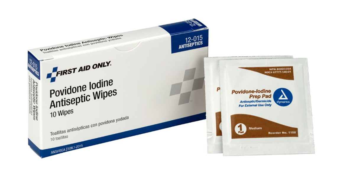 PVP Iodine Wipes - Q100